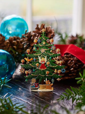 Wilhelm Schweizer Pewter Decorated Christmas Tree