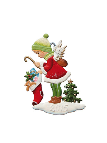 Wilhelm Schweizer Pewter Little Angel’s Stocking Ornament