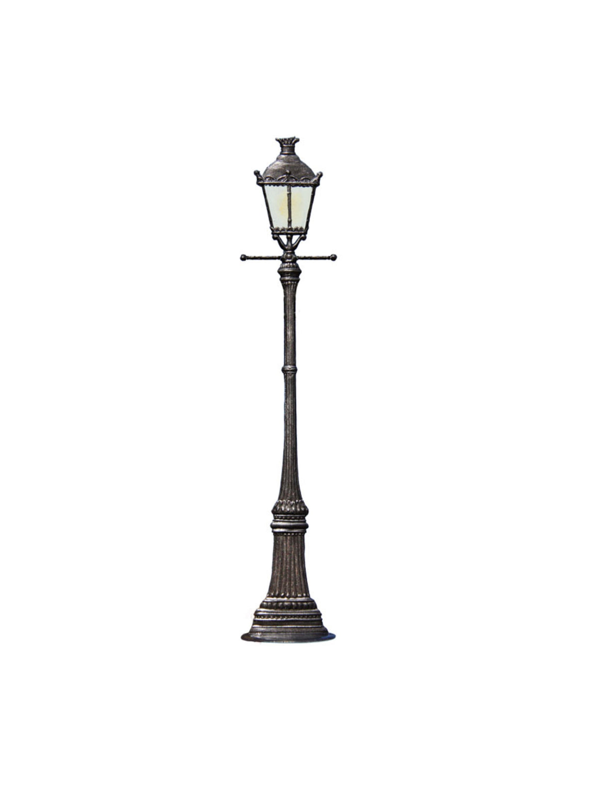 Wilhelm Schweizer Pewter One Lamp Gaslight Ornament