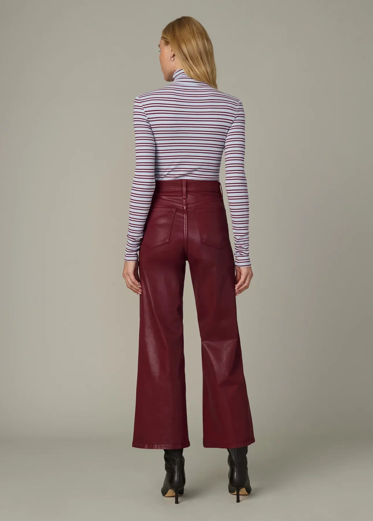 THE MIA WIDE LEG ANKLE COATED