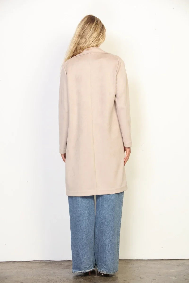 OPEN FRONT DUSTER COAT