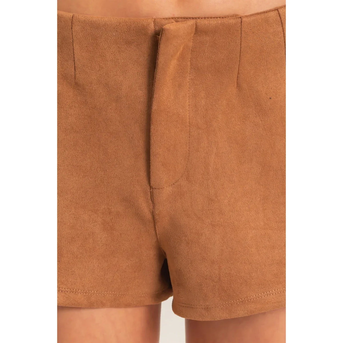 HIGH WAIST SUEDE SHORTS