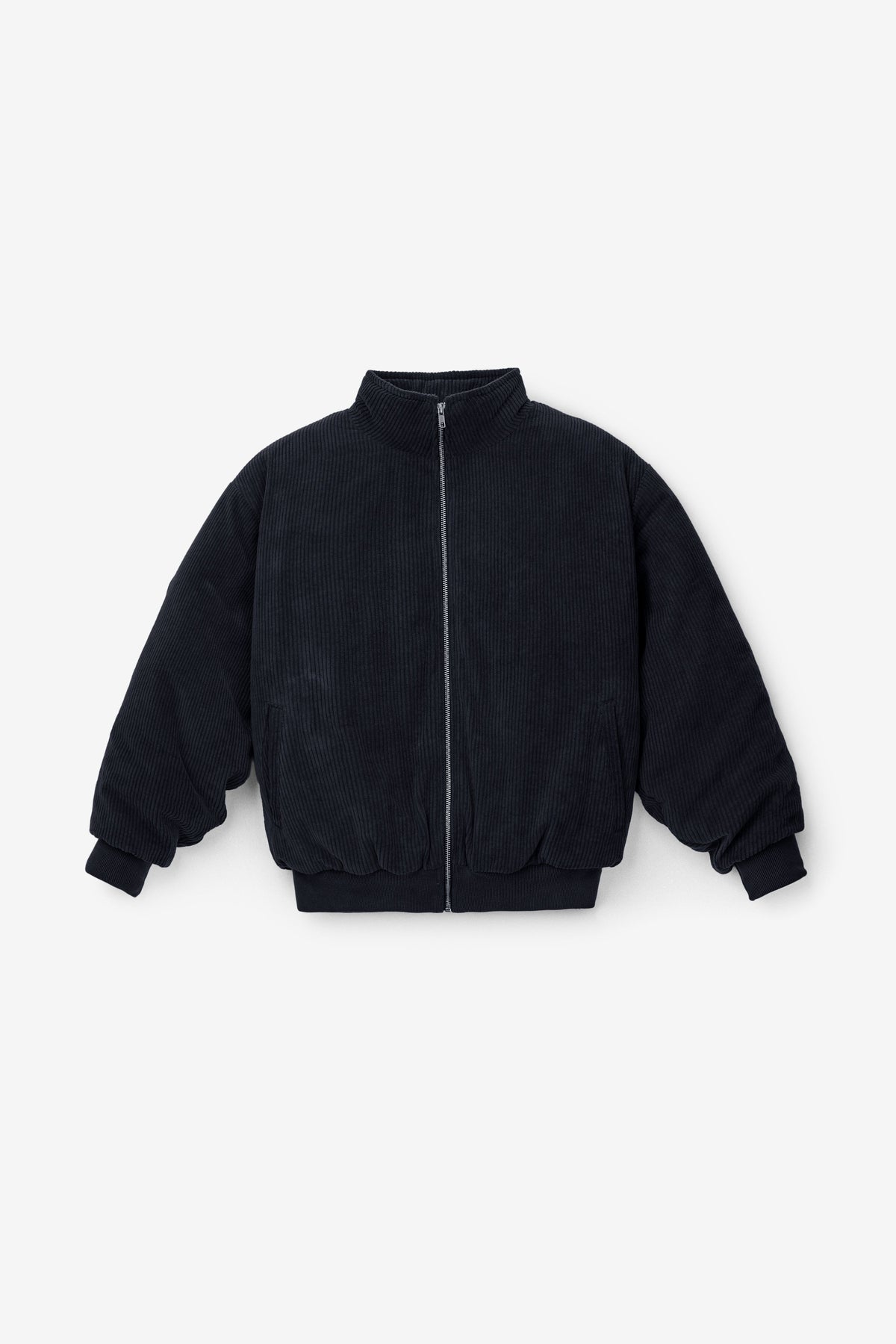 CD410PD - Corduroy Puffy Zip Up Jacket