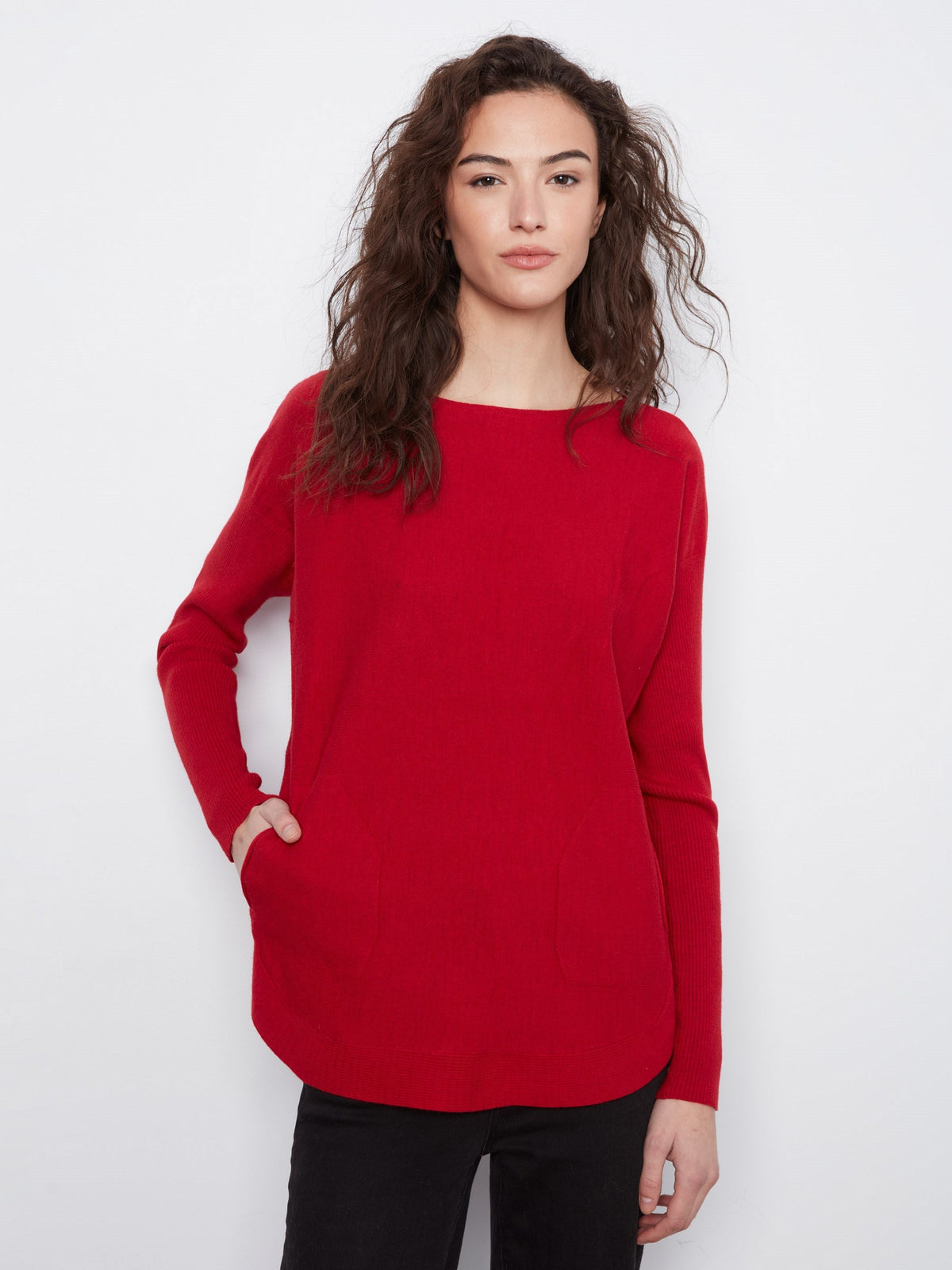 Knit Sweater With Lace-Up Cuffs - Equestrian