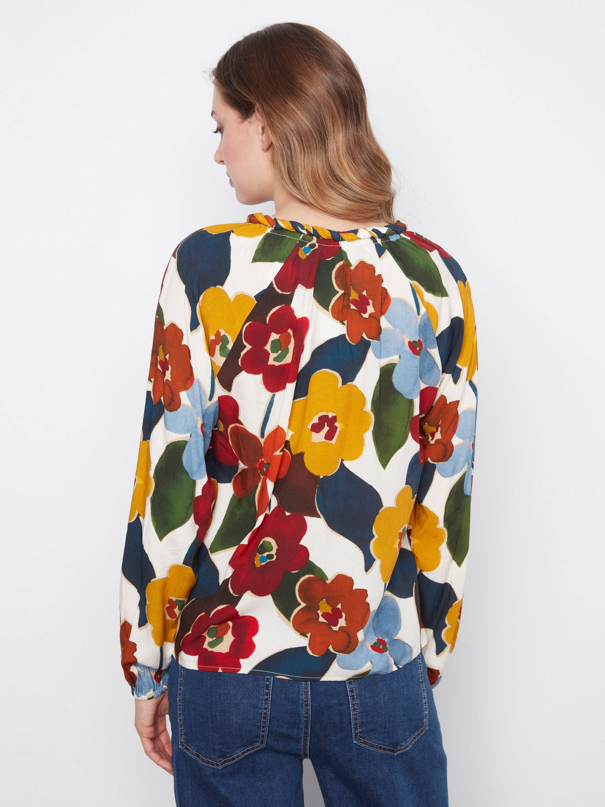Printed Popover Blouse - Jazzy