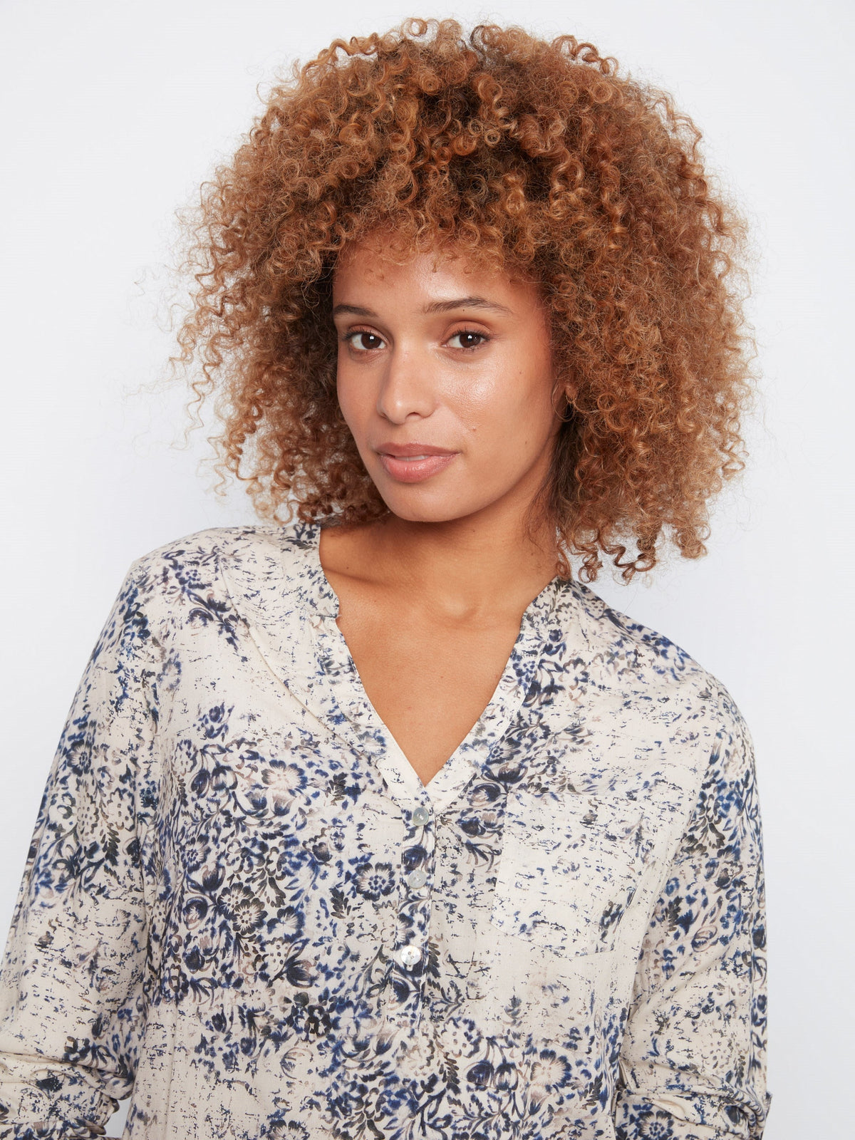 Printed Viscose Blouse - Seraphine