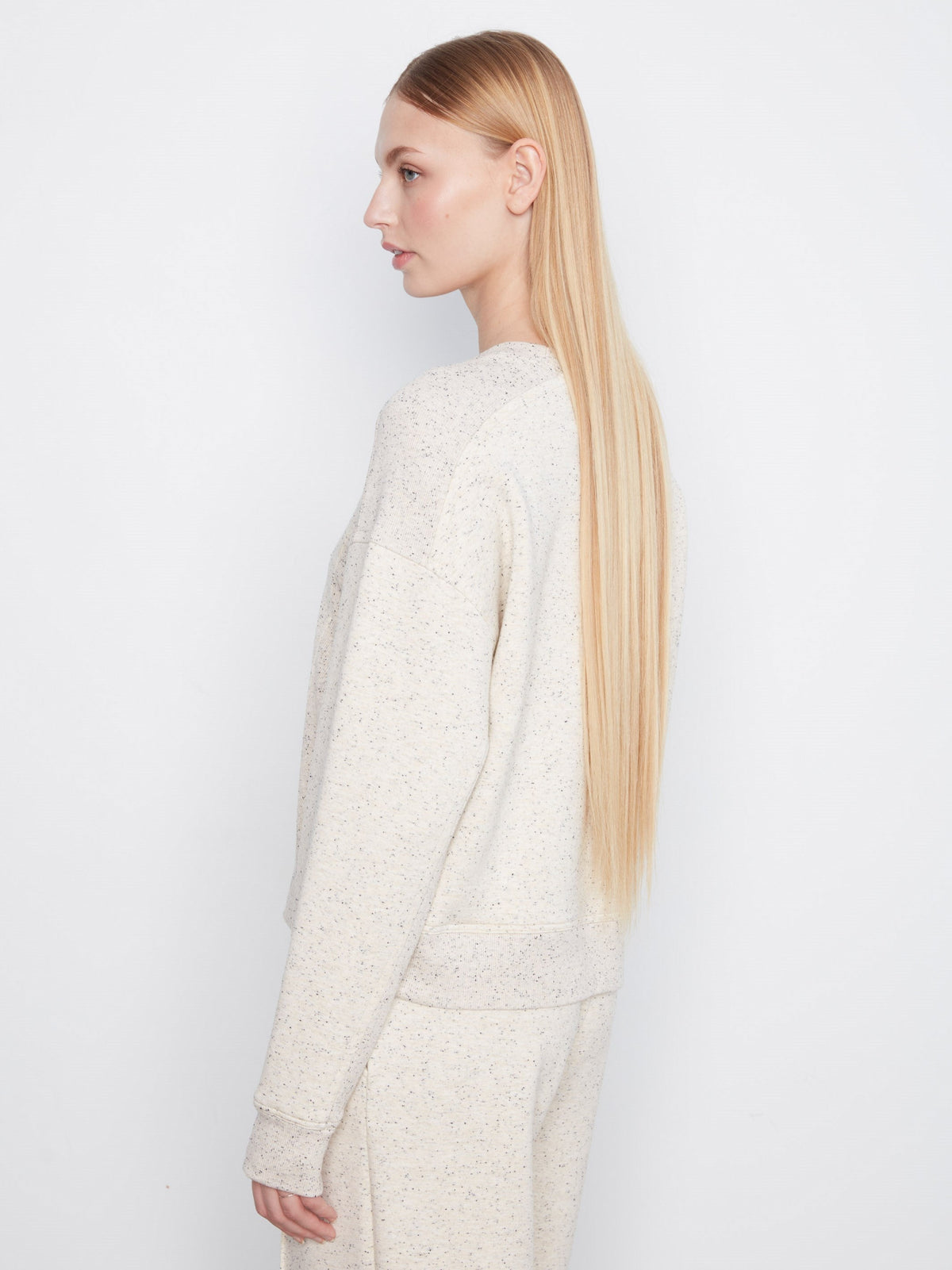 Soft Scuba Crew Neck Sweatshirt - Cookie & Cream
