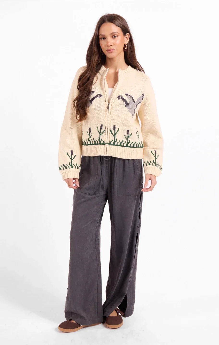 SONGBIRD ZIP SWEATER