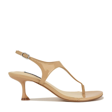 Noir Heeled Thong Sandals
