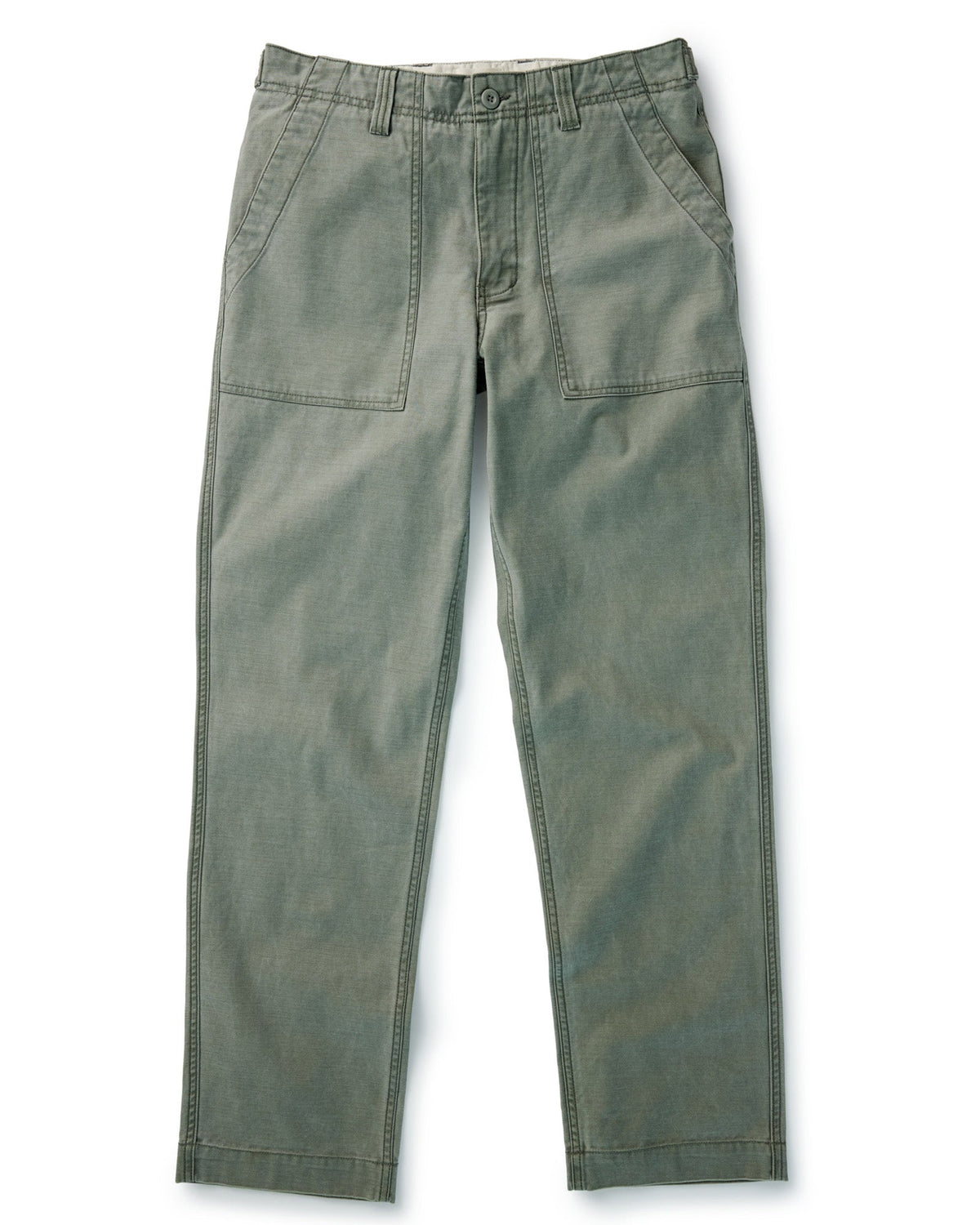 The Surplus Pant in Field Olive Reverse Sateen