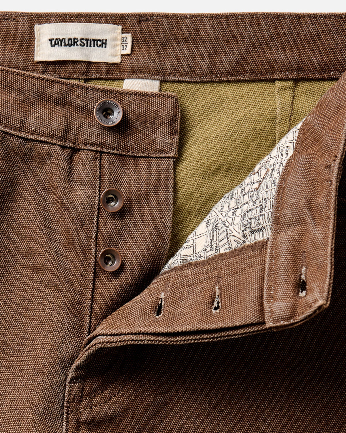 The Camp Pant in Aged Penny Chipped Canvas