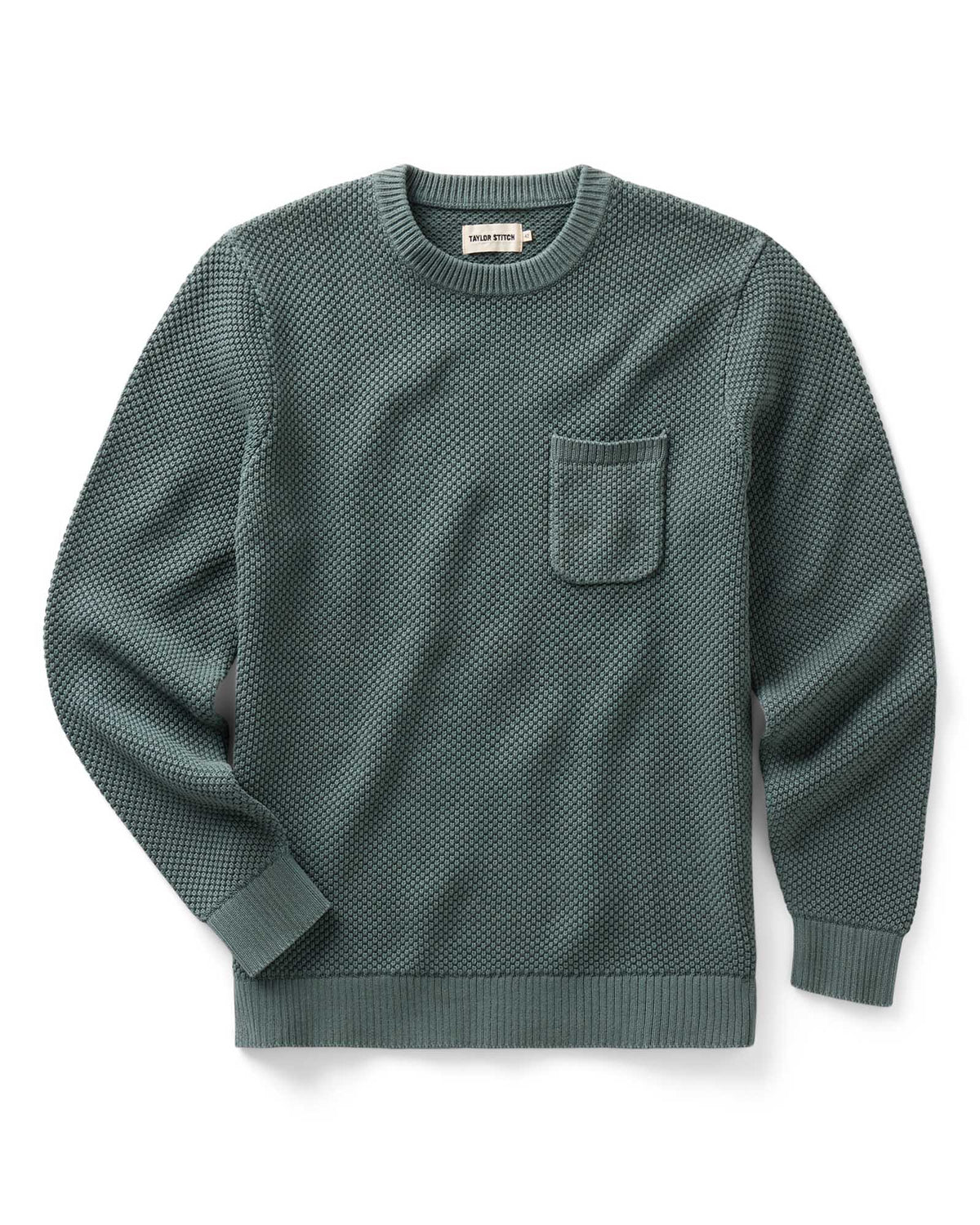 The Crawford Crew Sweater in Faded Spruce