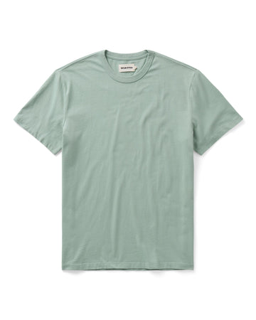 The Regenerative Cotton Tee in Faded Pine