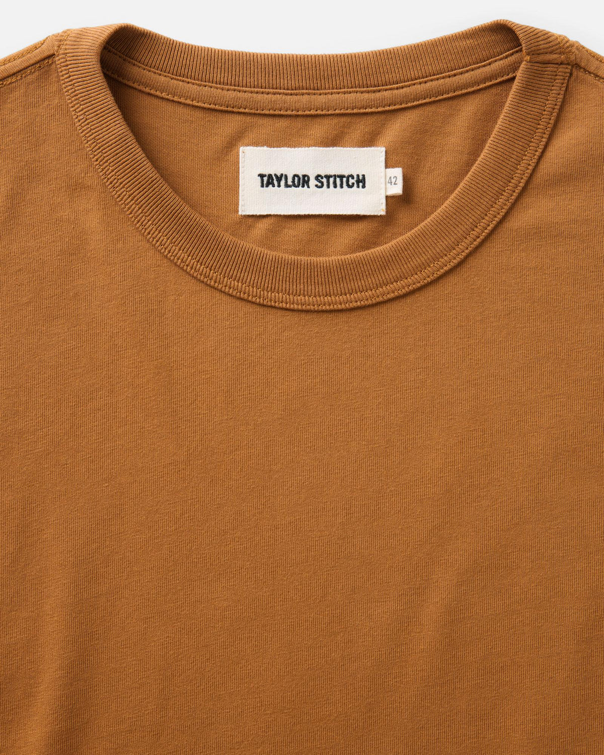 The Regenerative Cotton Tee in Saffron