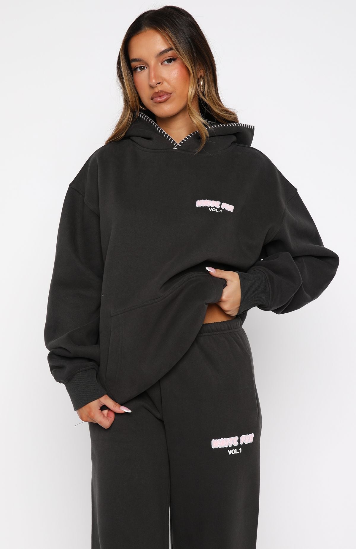 Vol. 1 Oversized Hoodie Charcoal