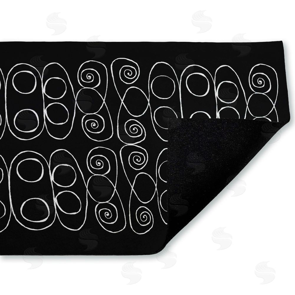 El Perkin | Swirling Spiral Elementals Non-Woven Door Mat
