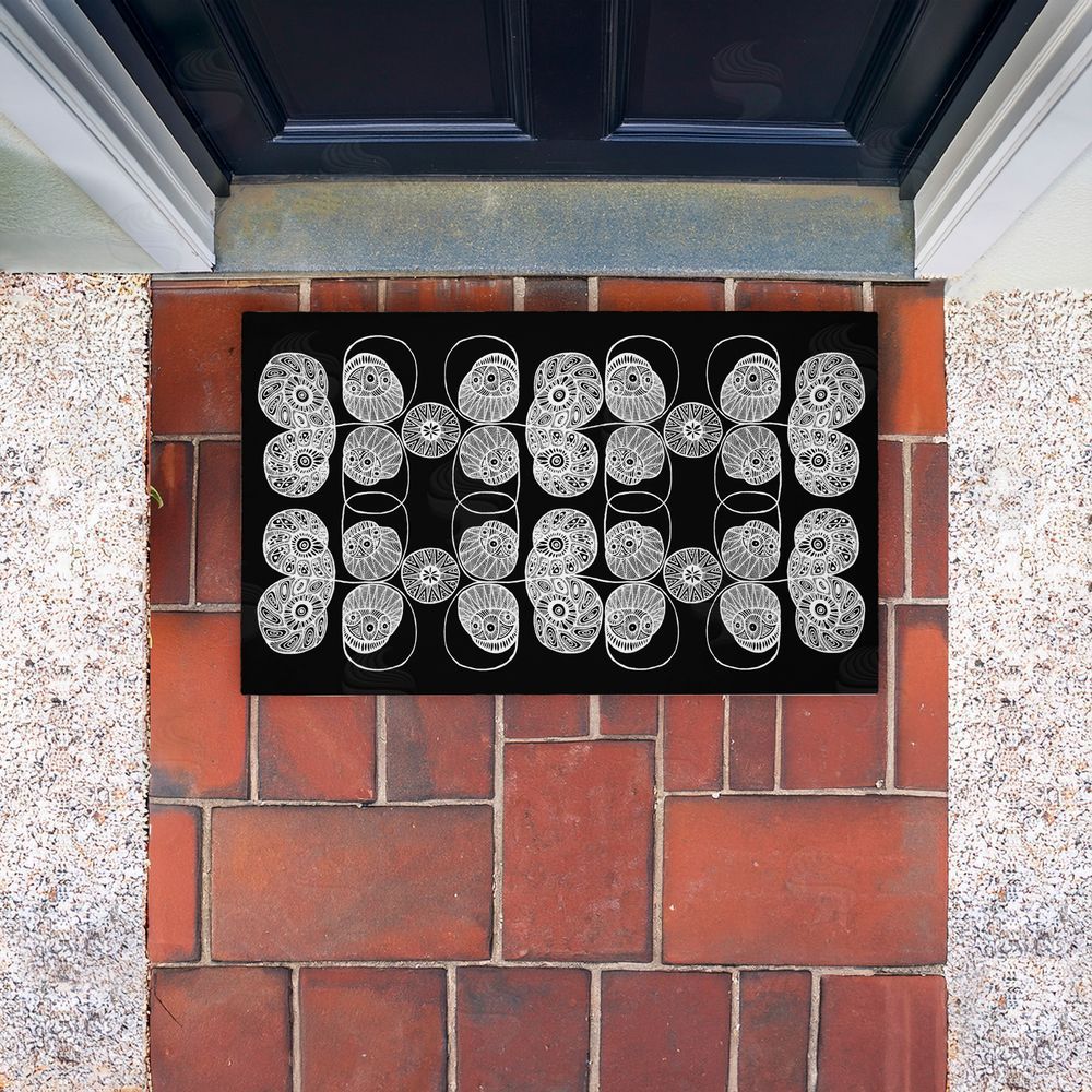 El Perkin | Patterned Elemental Shapes Non-Woven Door Mat