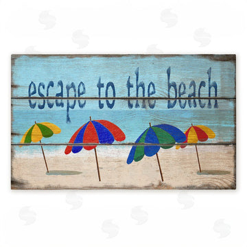 Gail Fraser | Rustic Escape To Beach Non-Woven Door Mat