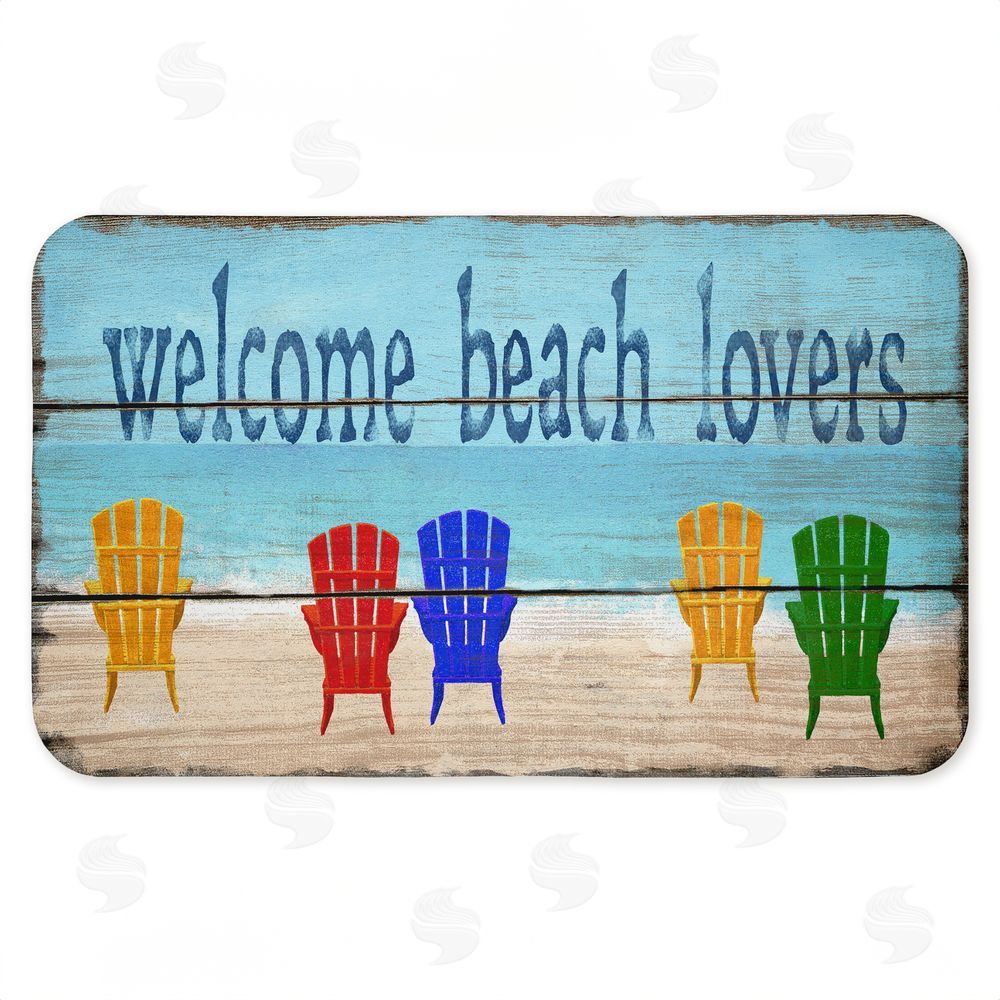 Gail Fraser | Rustic Welcome Beach Lovers Anti-Fatigue Mat