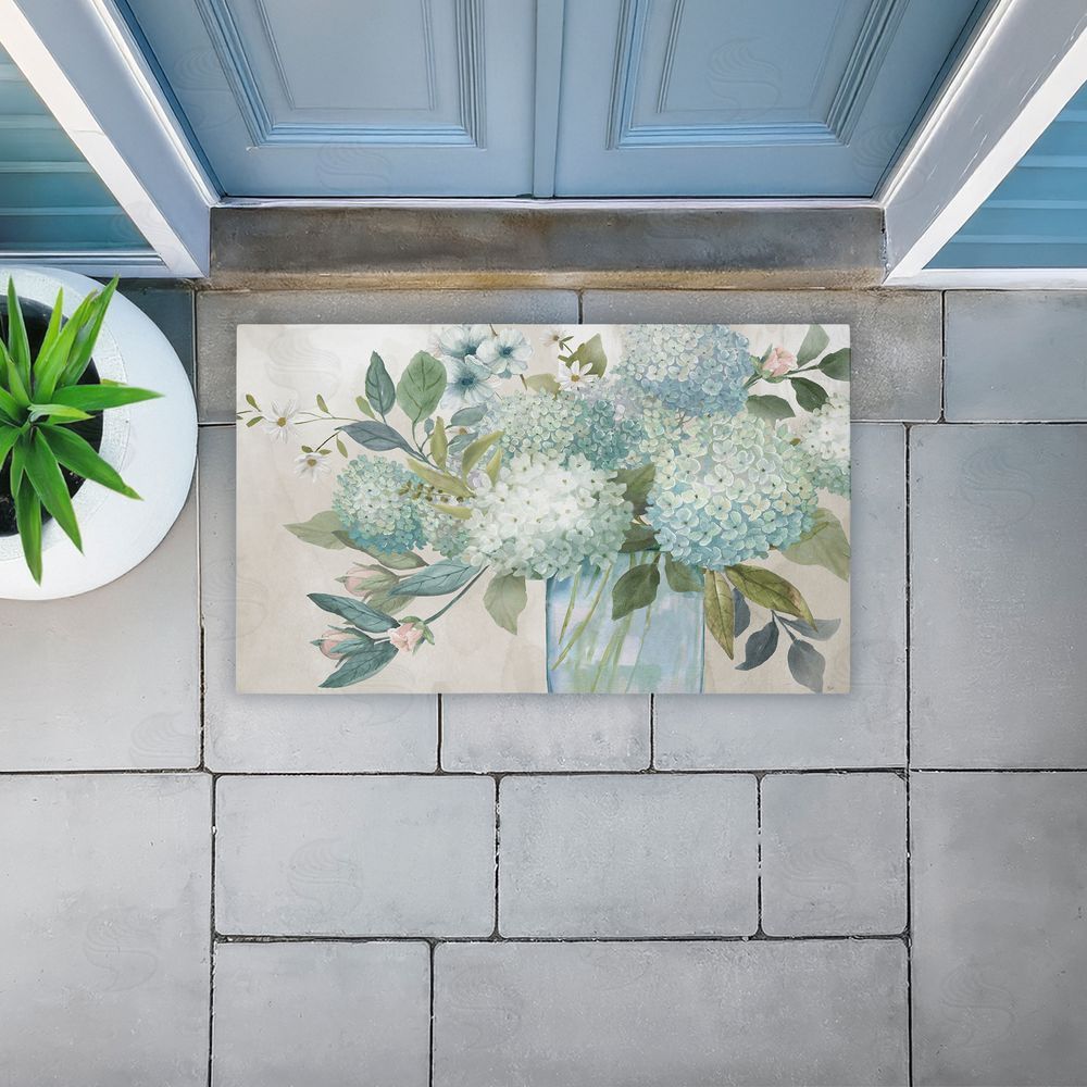 Nan | Blue Hydrangeas Galore Non-Woven Door Mat