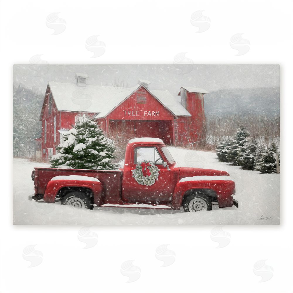 Lori Deiter | Christmas Tree Farm & Truck Non-Woven Door Mat