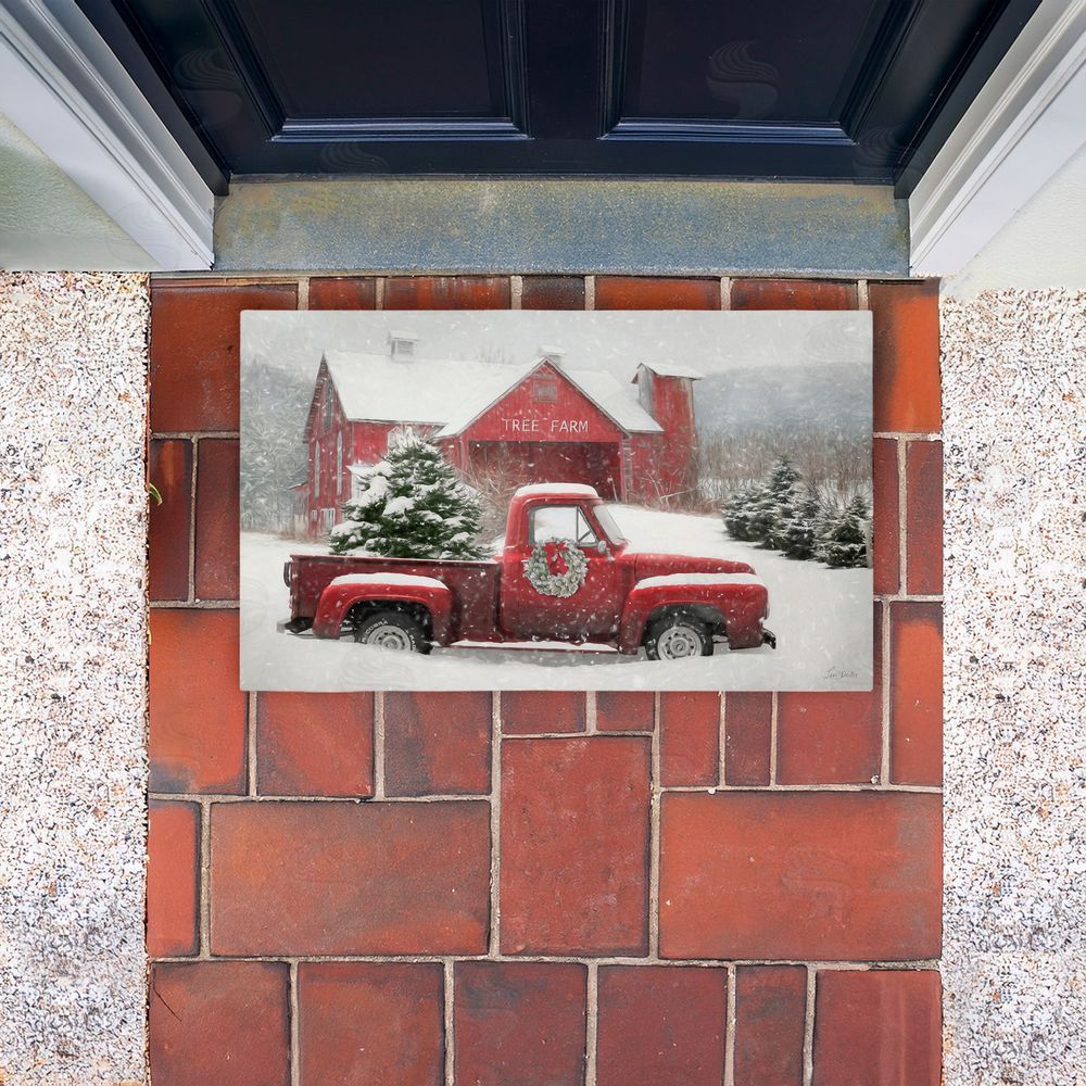 Lori Deiter | Christmas Tree Farm & Truck Non-Woven Door Mat