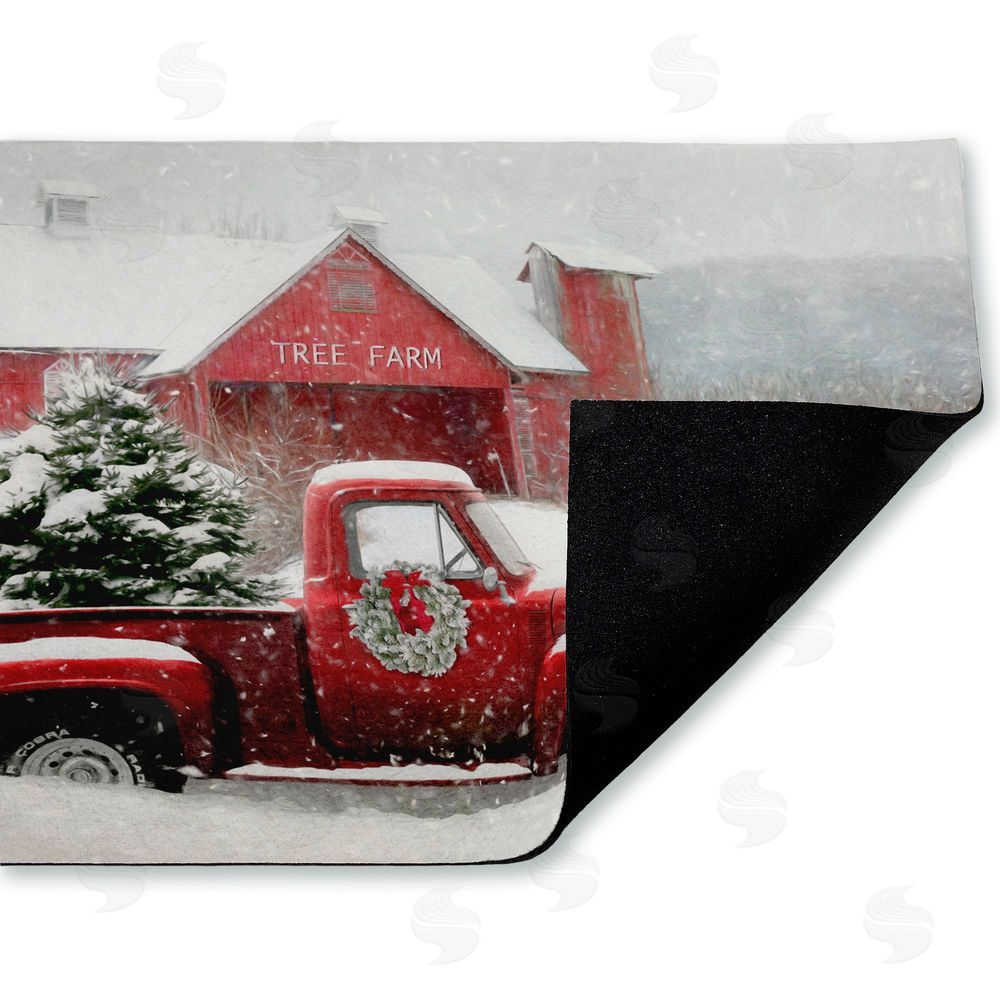 Lori Deiter | Christmas Tree Farm & Truck Non-Woven Door Mat