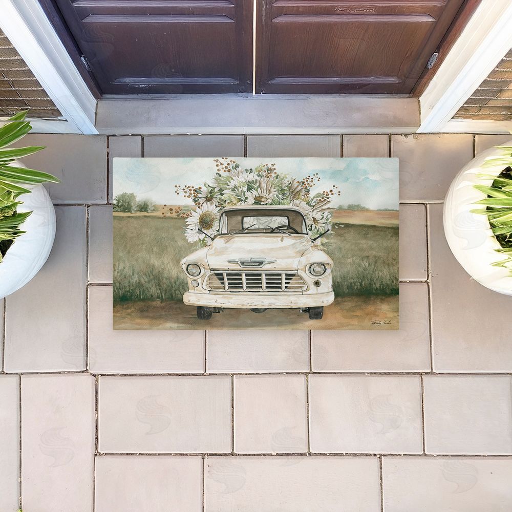 Cindy Jacobs | Vintage Flower Delivery Non-Woven Door Mat