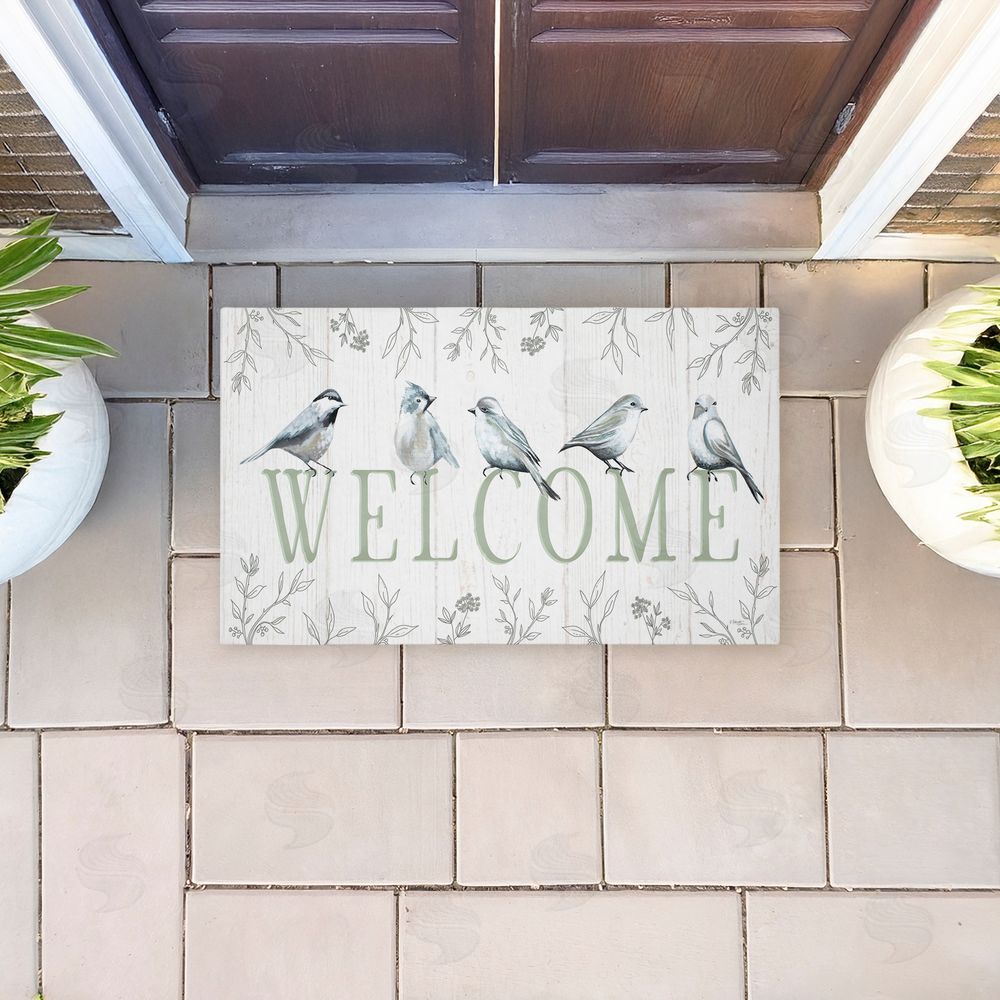 Elizabeth Tyndall | Welcome Cottage Birds Entry Non-Woven Door Mat