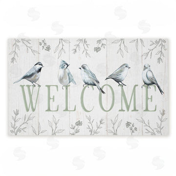 Elizabeth Tyndall | Welcome Cottage Birds Entry Non-Woven Door Mat