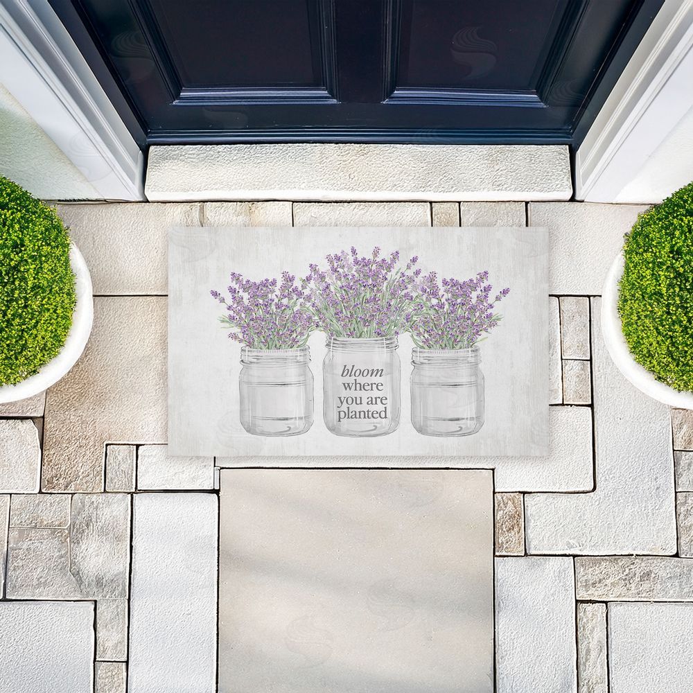 Lettered and Lined | Bloom Where You Are Planted Non-Woven Door Mat