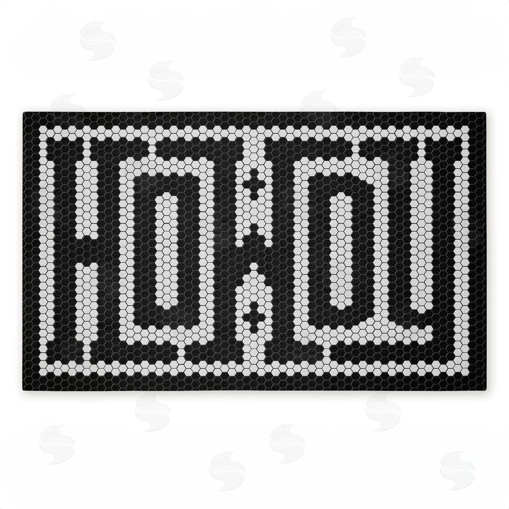 Lettered and Lined | Western Greeting Howdy Black Non-Woven Door Mat