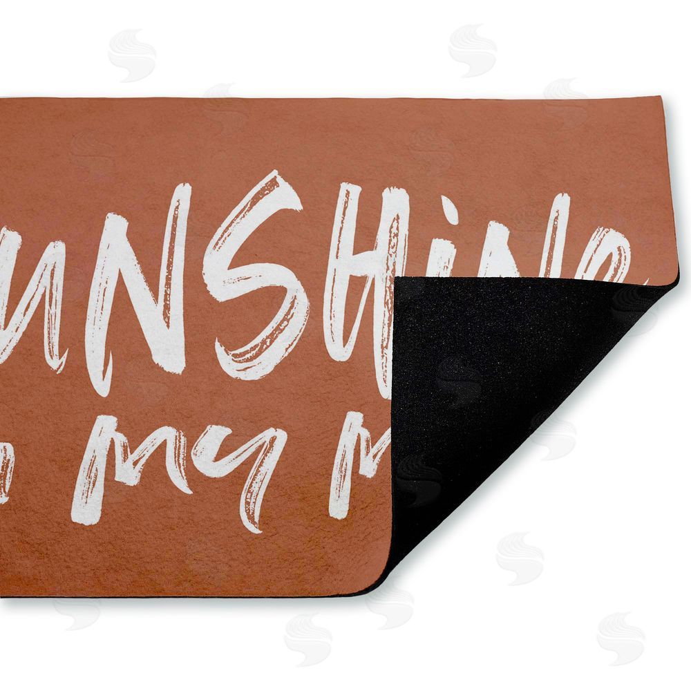 Lettered and Lined | Tan Sunshine On My Mind Non-Woven Door Mat