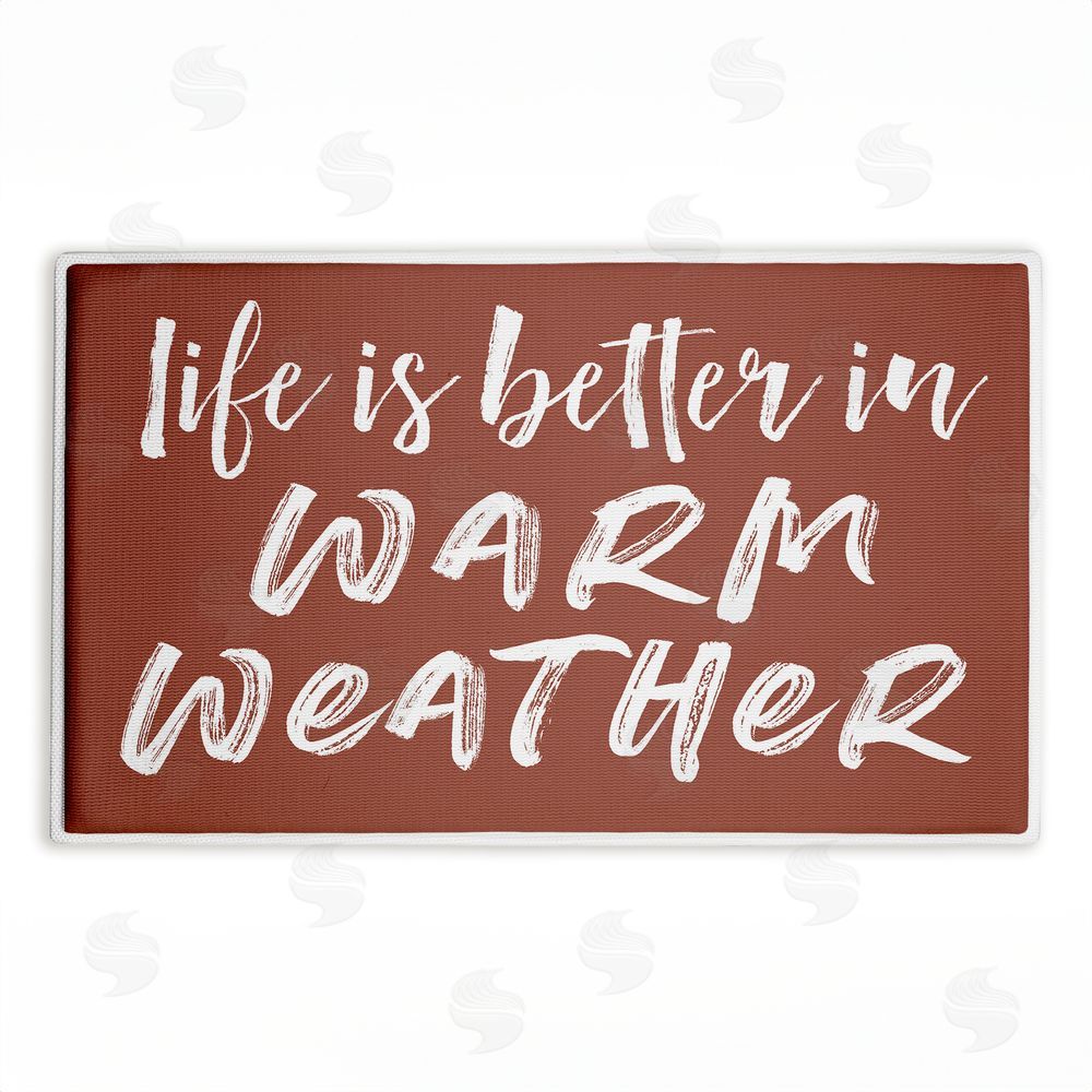 Lettered and Lined | Better In Warm Weather Plush Bath Mat