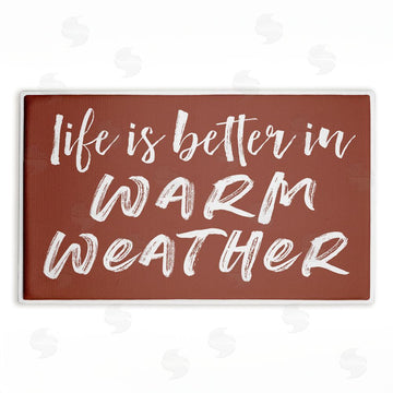 Lettered and Lined | Better In Warm Weather Plush Bath Mat