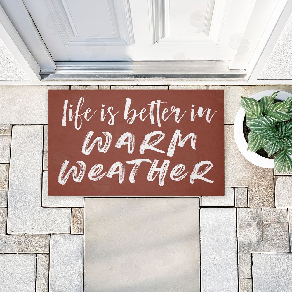 Lettered and Lined | Better In Warm Weather Non-Woven Door Mat