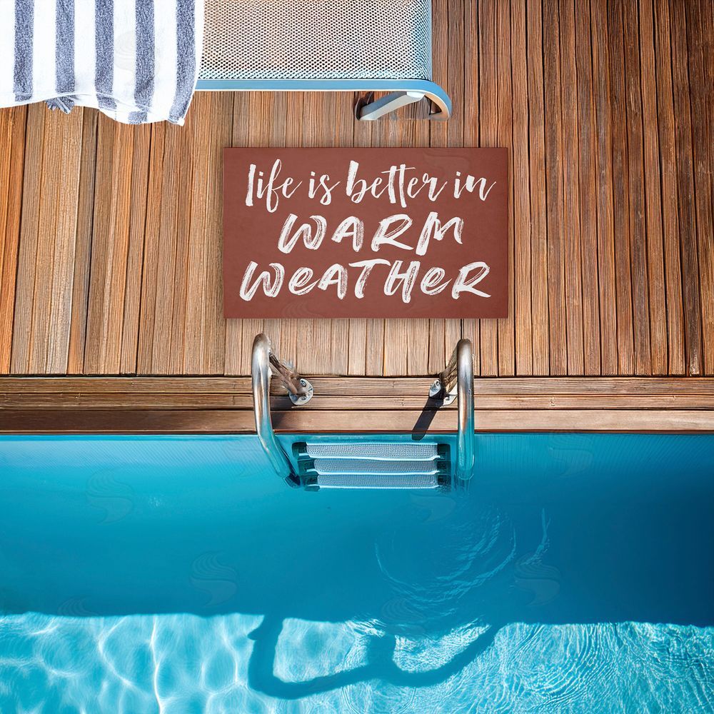 Lettered and Lined | Better In Warm Weather Non-Woven Door Mat