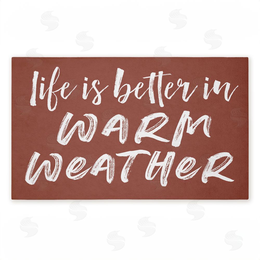Lettered and Lined | Better In Warm Weather Non-Woven Door Mat