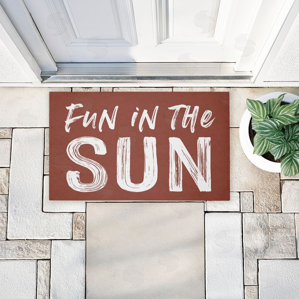 Lettered and Lined | Fun In The Sun Sentiment Non-Woven Door Mat