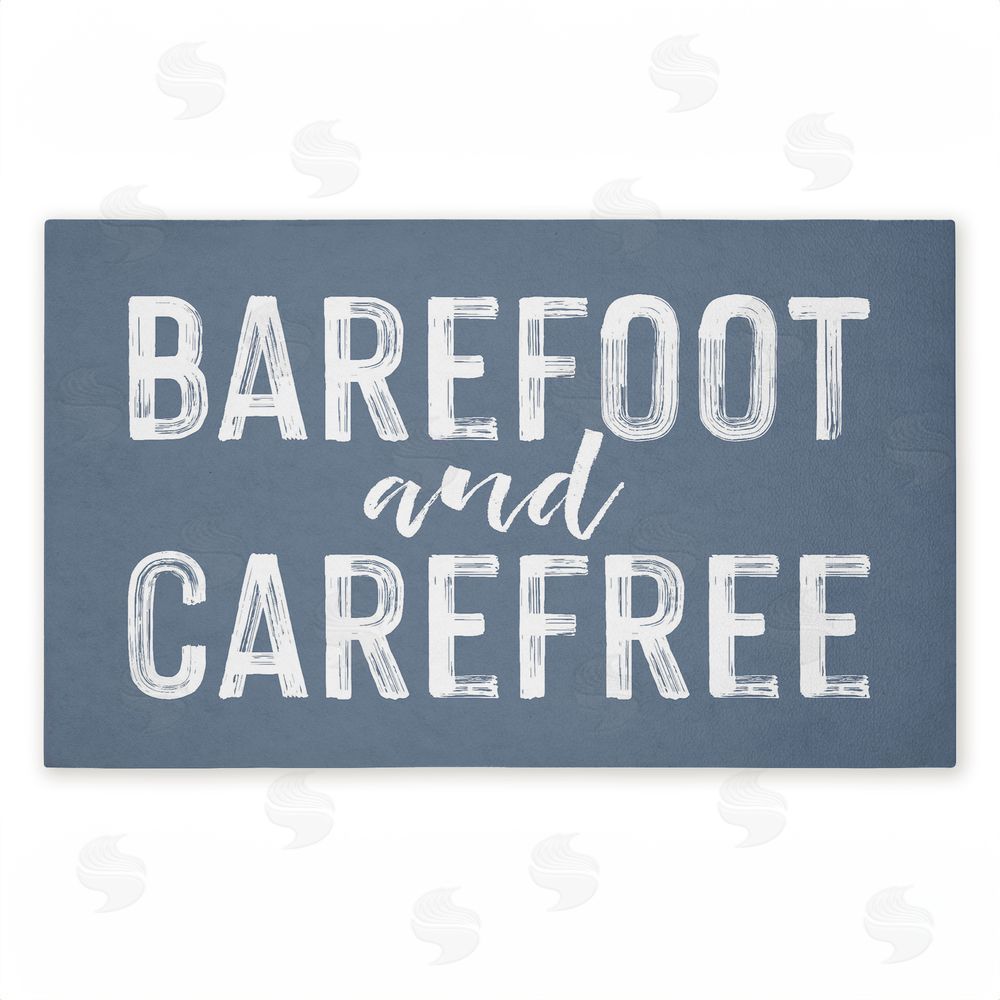 Lettered and Lined | Barefoot and Carefree Summertime Non-Woven Door Mat
