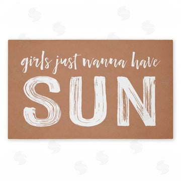Lettered and Lined | Girls Just Wanna Have Sun Non-Woven Door Mat