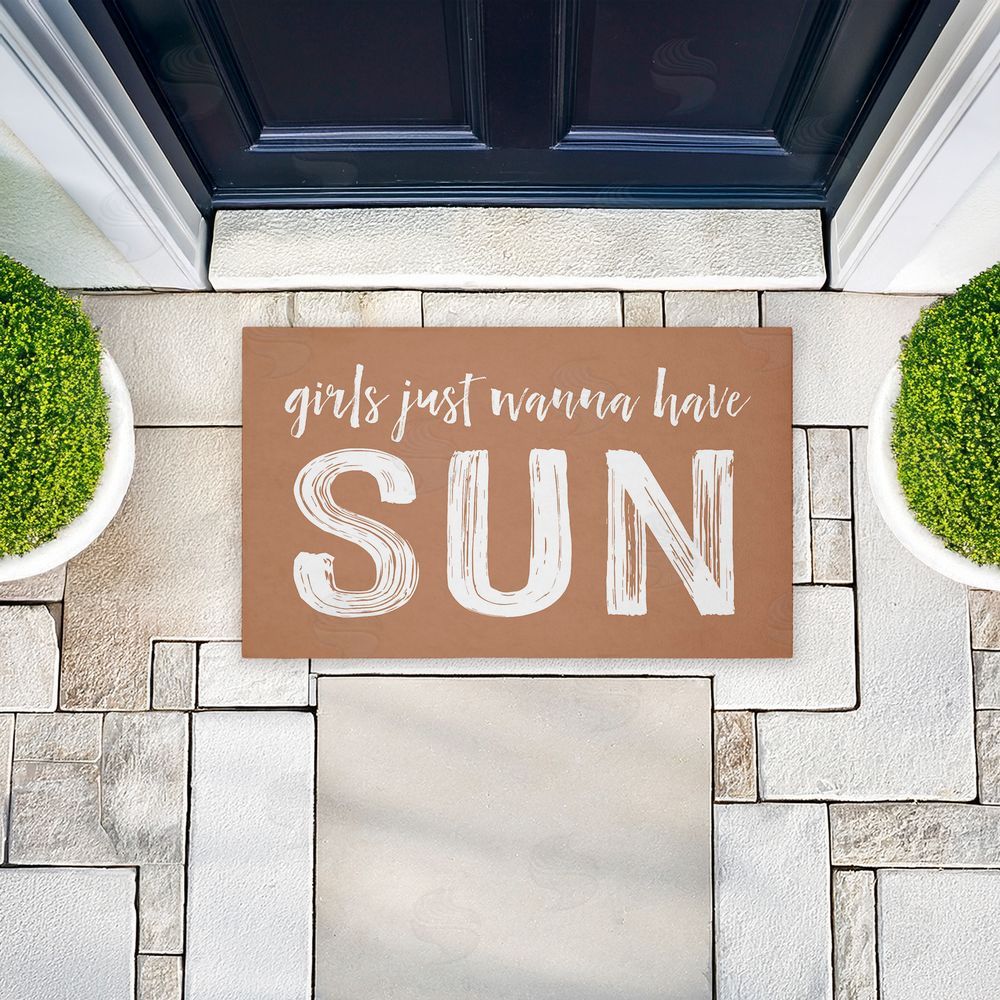 Lettered and Lined | Girls Just Wanna Have Sun Non-Woven Door Mat