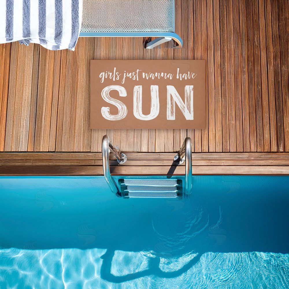 Lettered and Lined | Girls Just Wanna Have Sun Non-Woven Door Mat