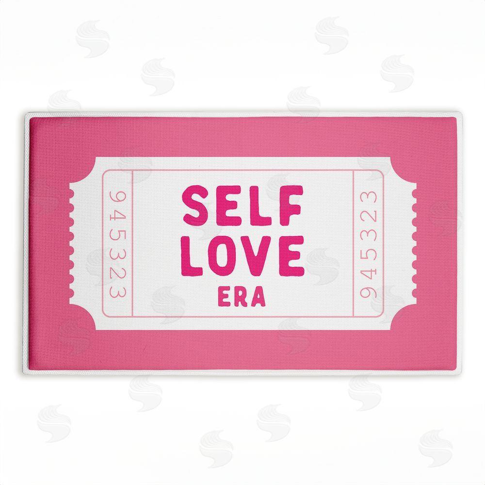 Lettered and Lined | Self Love Era Ticket Plush Bath Mat