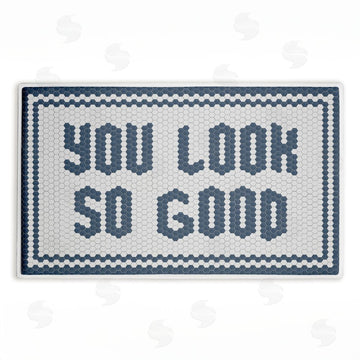 Lettered and Lined | Muted You Look So Good Plush Bath Mat