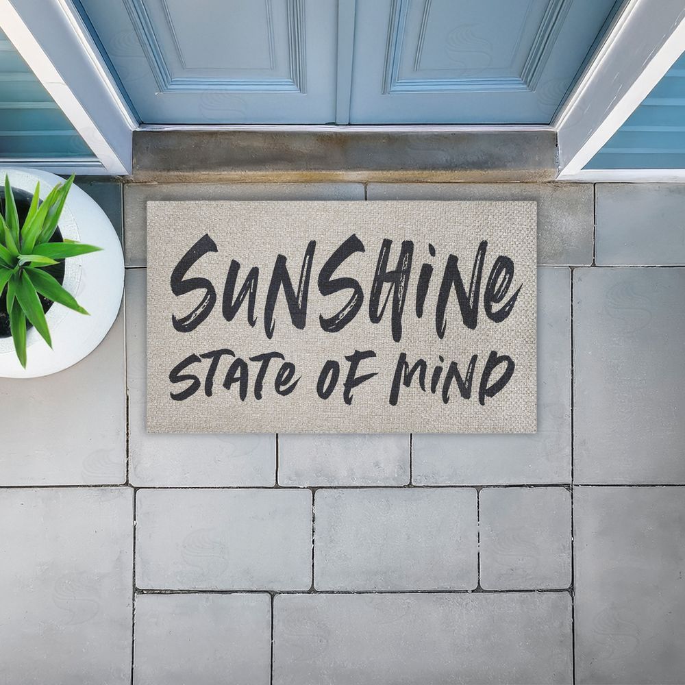 Lettered and Lined | Sunshine State Of Mind Faux Sisal Door Mat
