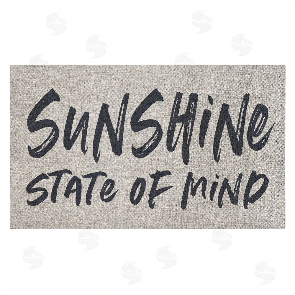 Lettered and Lined | Sunshine State Of Mind Faux Sisal Door Mat