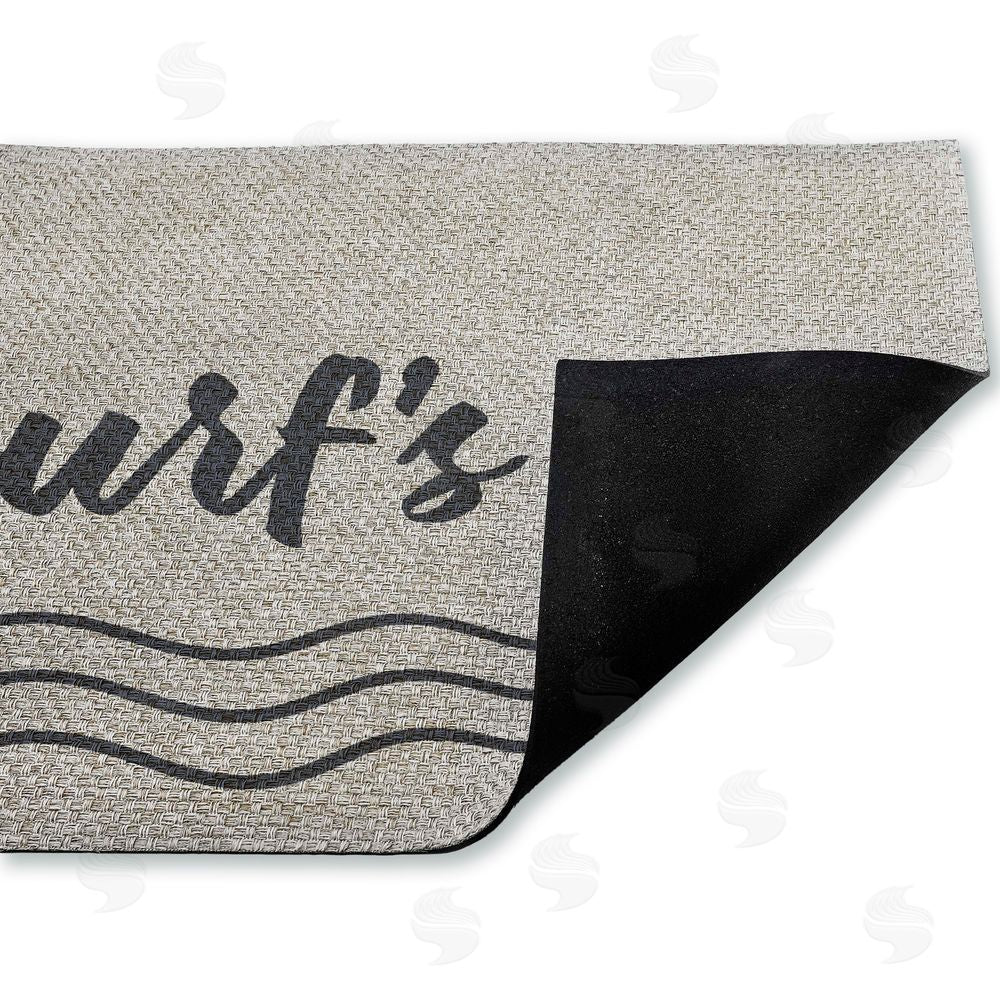 Lettered and Lined | Surf's Up with Waves Faux Sisal Door Mat