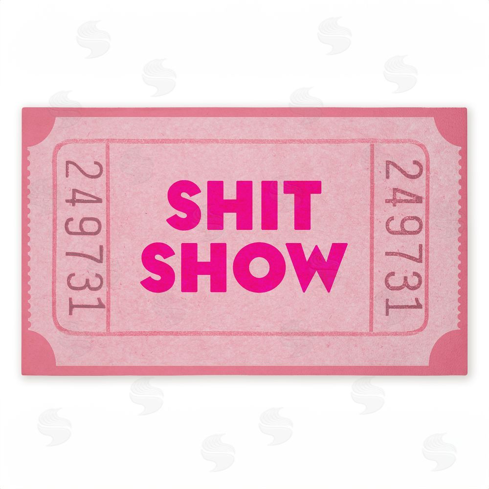 Stupell Studio | Pink Sh*t Show Ticket Non-Woven Door Mat