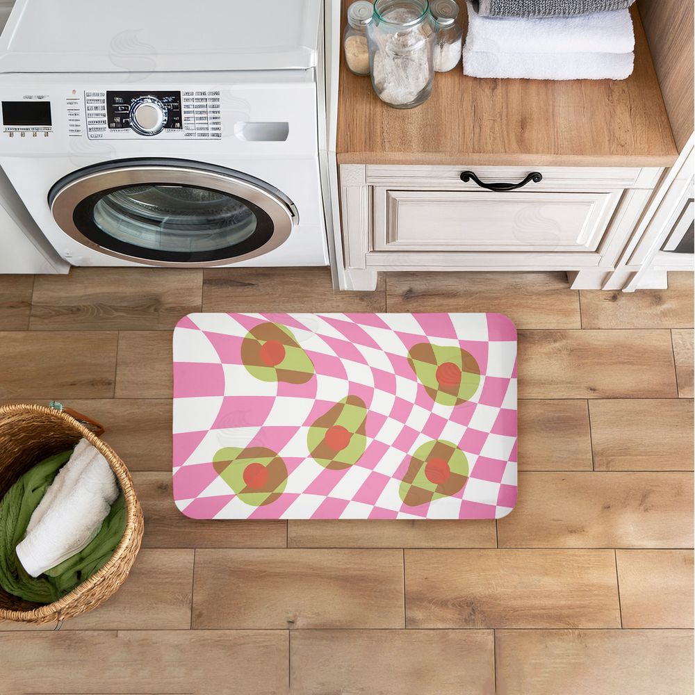 Stupell Studio | Optical Illusion Avocados Anti-Fatigue Mat